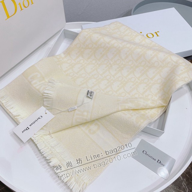 Dior秋冬新款披肩圍巾 迪奧2021新款羊絨混紡女士圍巾  mmj1007